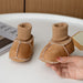 Babytossor – CuddleToes Unisex, Brun/Grå/Beige/Rosa/Röd/Blå, Mocka, Storlek 0–12 Månader