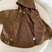Vindjacka Parkas – CozyShield Unisex, Beige/Brun, Bomull, Storlek 0–8 år
