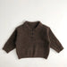 Pikétröja – Moga Unisex, Beige/Brun, Bomull, Ull, Storlek 1–7 år