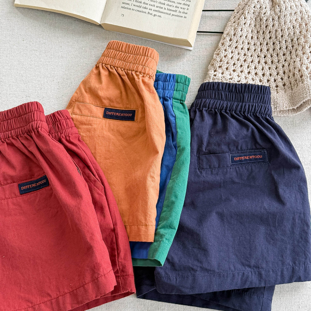 Sommarshorts i bomull för barn – Braveton unisexshorts för pojkar och flickor (0-6 år) – Andningsbara och elastiska