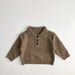 Pikétröja – Moga Unisex, Beige/Brun, Bomull, Ull, Storlek 1–7 år