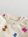 Träningsdräkt med ballonghundar – BouncyBuddies Unisex, Beige, Bomull, Storlek 0–4 år