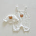Baby Bear Set – Andningsbart Sommarset med Romper och Solhatt för Bebisar 3–24 månader