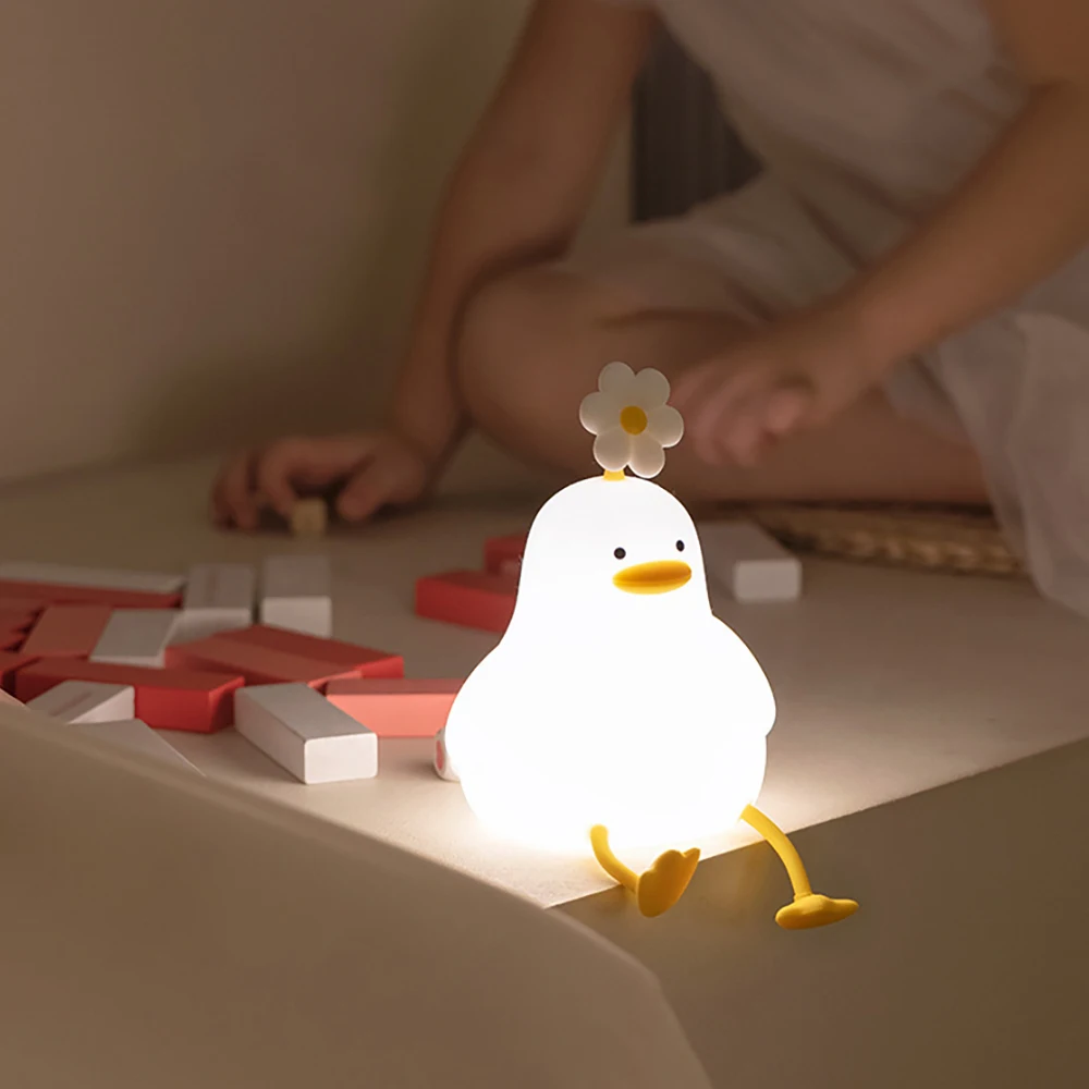 Eend Nattlampa Barn – Lugnande LED Sovlampa för Baby & Barnrum