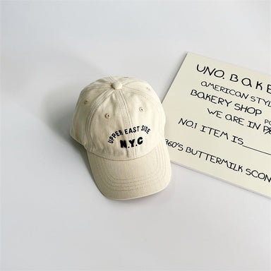 Basebollkeps – NYC Unisex, Grön/Röd/Svart/Blå/Orange/Vit/Brun, Bomull, Storlek 1–7 år