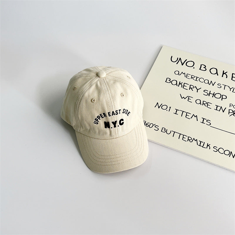 Basebollkeps – NYC Unisex, Grön/Röd/Svart/Blå/Orange/Vit/Brun, Bomull, Storlek 1–7 år