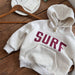 Hoodie – WaveRider Unisex, Grön/Röd/Grå, Bomull, Storlek 0–6 år