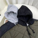 Vadderad hoodiejacka – CozyShield Unisex, Blå/Grön, Bomull, 0–6 år