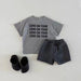 Korta byxor – DenimPlay Unisex, Svart/Blå/Ljusblå, Bomull, Storlek 0–3 år