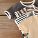 Unisex Baby Sommarset – 2-delat Ribbat Bomull T-shirt & Shorts | Nilo & Nox (0–3 år)