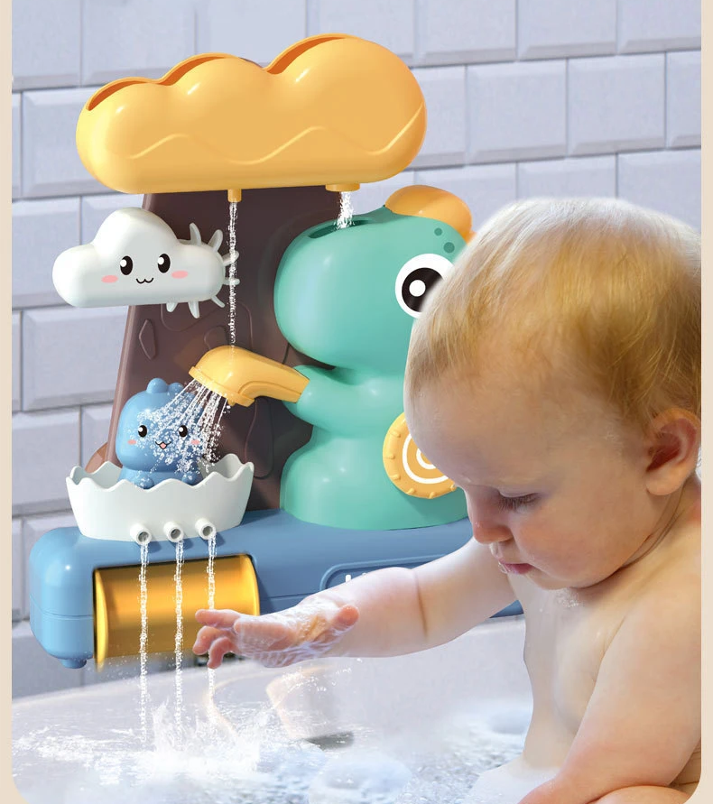 DinoSplash Badfigurer Set – Söta & Säkra Badleksaker för Barn – Lekfullt Lärande & Badkul