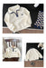 Sweatshirt i Vintage-stil – Happiness Unisex, Vit, Bomull, Storlek 0–4 år