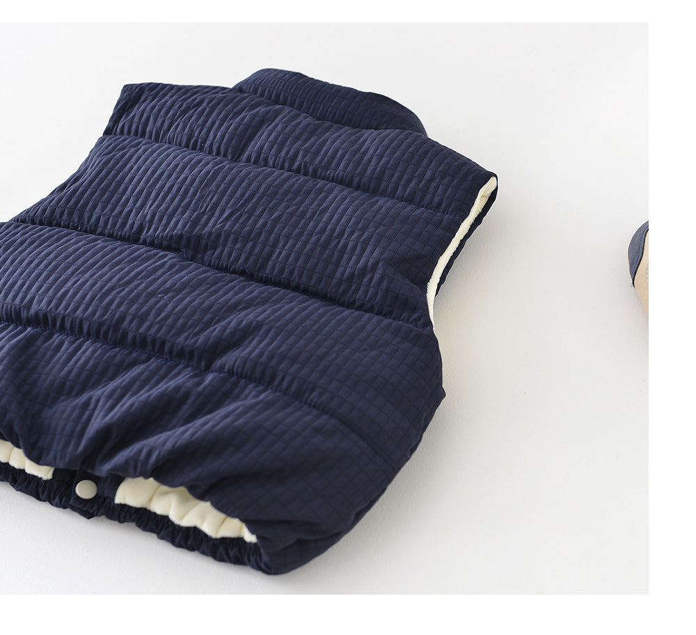 Väst – Malabo Unisex, Blå/Grön, Bomull, Storlek 0–4 år