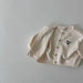 Väst med Love Me broderi – Tender Flickor, Blå/Beige, Bomull, Storlek 0–6 år
