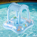 Baby Simring med Baldakin – Uppblåsbar Float med Soltak