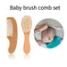 Baby Kam & Borste Set Bokträ – Mild Hårvård | 2-delar
