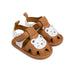 Sandal med kardborreband – BearSteps Flickor, Blå/Brun/Vit, Storlek 0–2 år