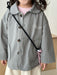 Jacka – LittleUrban Unisex, Grå/Beige, Bomull, Storlek 0–8 år