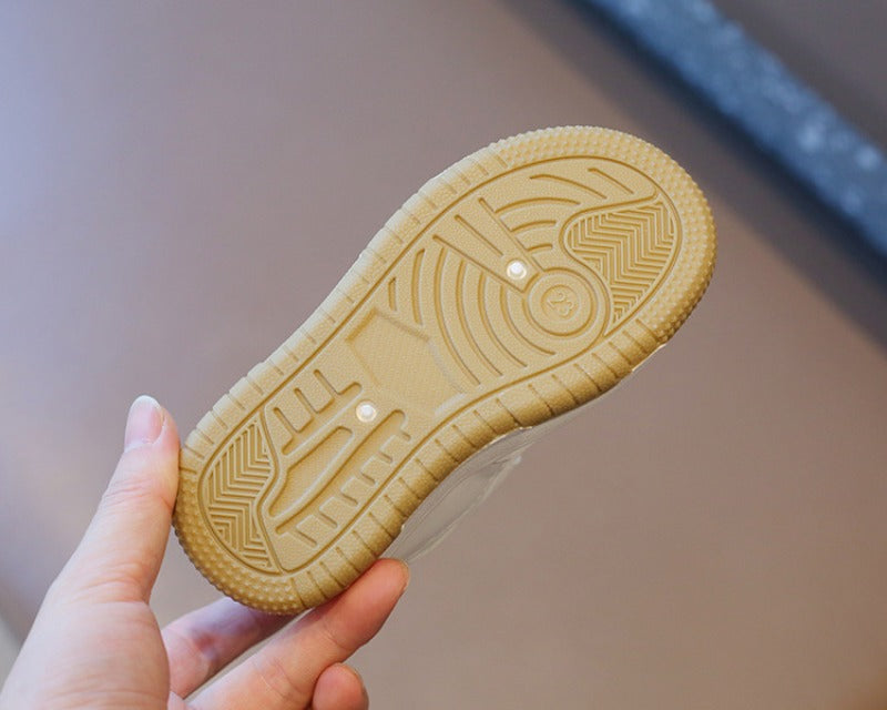 Sneakers – Yaoun Unisex, Vit, Läder, Storlek 21–32