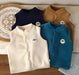 Väst med Emblem – Woef Unisex, Brun/Blå/Rosa/Vit, Fleece, Storlek 1–5 år
