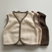 Väst med Fleece – Little Snug, Baby Unisex, Brun/Beige, Bomull, Storlek 0–2 år