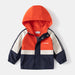 Regnjacka – Thim Pojkar, Grön/Orange/Blå, Polyester, Storlek 2–8 år