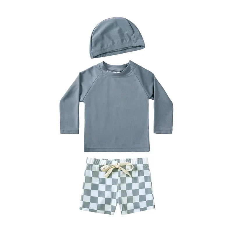 UV Simset Barn med Hatt – Solskydd 3-delar | 9M-7 år