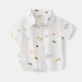 Holiday Button-Up Skjorta för Barn – Somrig bomullsskjorta med lekfulla tryck | Storlek 2–6 år