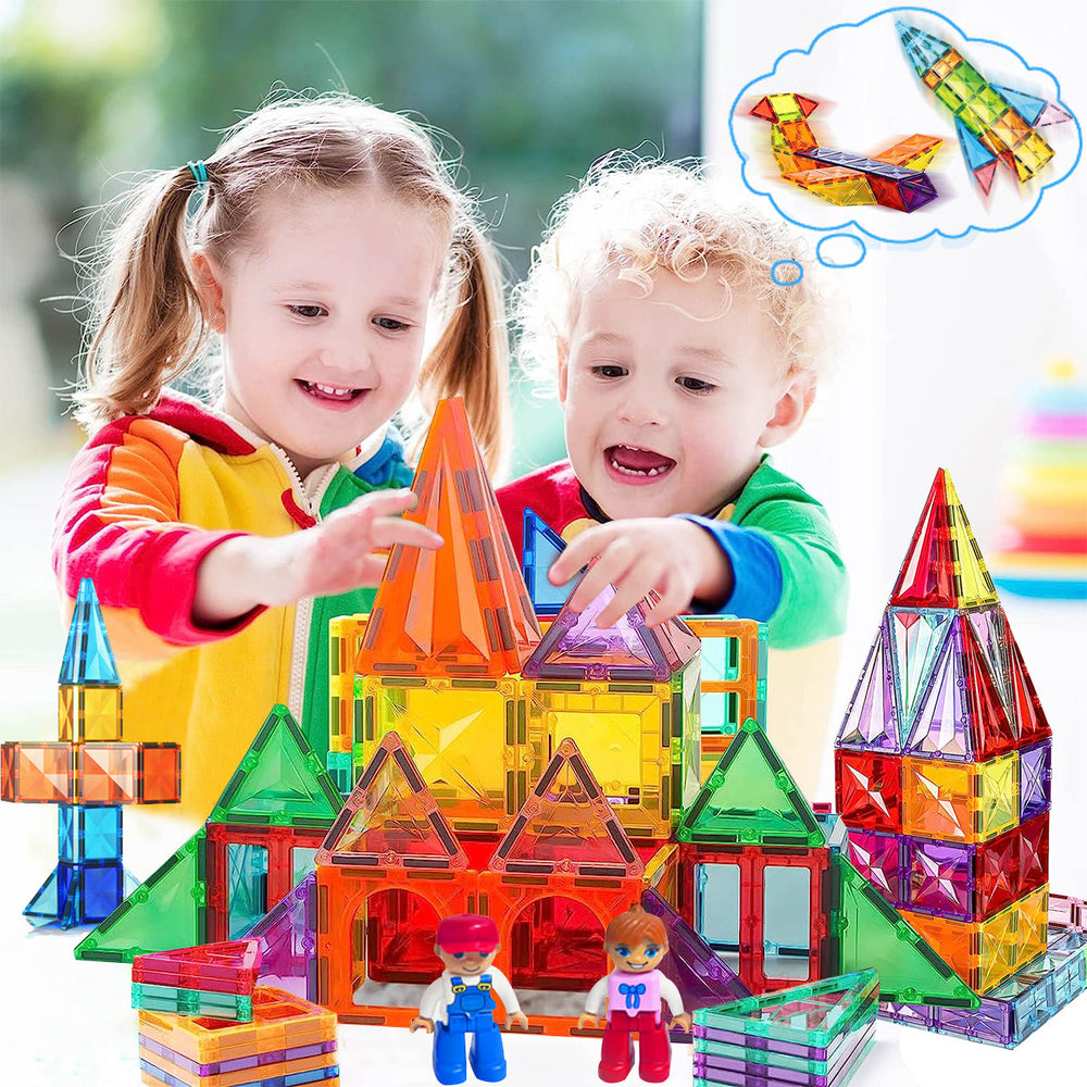 Magnetiska Byggblock - MagnaBrix Creatix, DIY, Pedagogisk Leksak, 1+ år