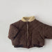 Vadderad jacka – Little Wanderer Pojkar, Brun/Beige, Bomull, Storlek 0–3 år