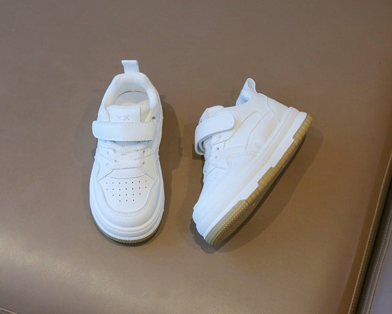 Sneakers – Yaoun Unisex, Vit, Läder, Storlek 21–32