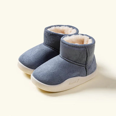 Varma Vinterstövlar – Abuya Unisex, Beige/Brun/Blå/Rosa, Mocka, Storlek 14–20
