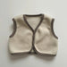 Väst med Fleece – Little Snug, Baby Unisex, Brun/Beige, Bomull, Storlek 0–2 år