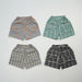 Shorts – PlaidyPlay Unisex, Grön/Svart/Orange/Gul, Bomull, Storlek 0–6 år