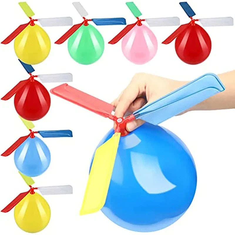 Ballonghelikopter Leksak 6 St – Flygande Ballonger Utomhusleksak