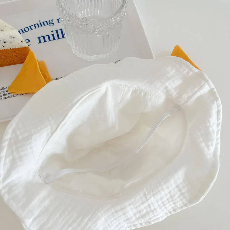 Baby Bear Set – Andningsbart Sommarset med Romper och Solhatt för Bebisar 3–24 månader