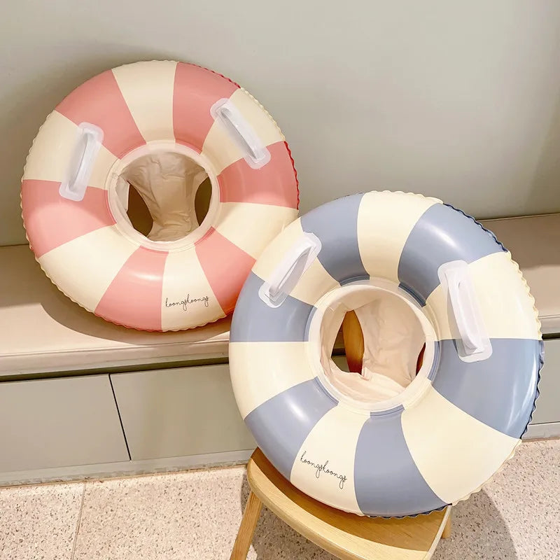 Baby Simring med Soltak – Uppblåsbar Float | Upp till 25kg