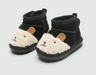 Ankelstövel med Tecknat Motiv – Nico Unisex, Brun/Svart, Mocka, Storlek 18–39