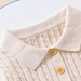 Lumi Petit Stickat Polo-set – Stickat Baby Sommarset 0–2 år – Grön/Blå/Rosa – Unisex & Bekvämt