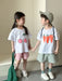 Frubino Frukt & Grönt Set – Sommarklädeset Baby/Småbarn/Barn 0–9 år – T-shirt + Rutiga Shorts – 100 % Bomull – Unisex – Fruktmotiv