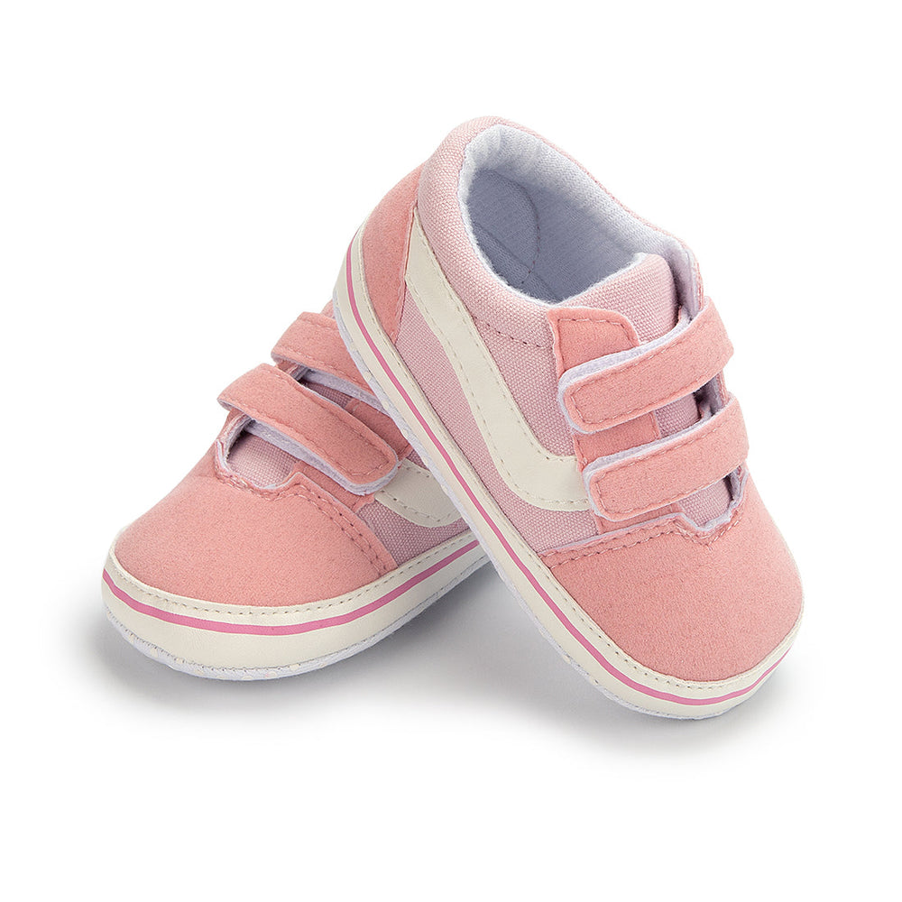 LittleRacers Babysneakers 0–1,5 år – Första Skor med Kardborreband | Canvas & Mocka