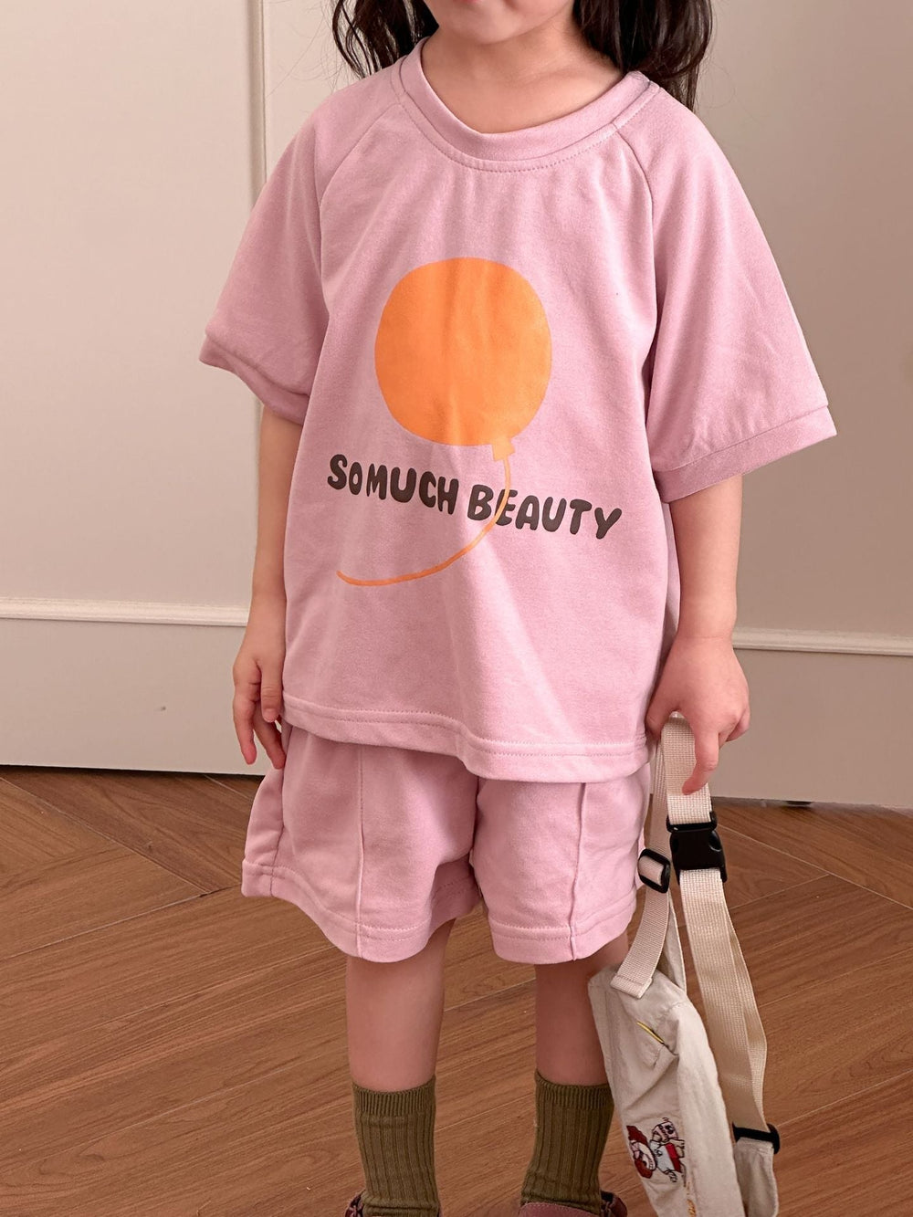 SunPop Sommarset för barn – Unisex tröja och shorts med soltryck | Bonbini Kids | Storlek 0–9 år