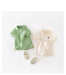 Polo Play Babyset – Somrig Unisex Outfit med Polotröja och Shorts | Storlek 0–3 år | Grön & Beige