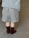 Nautino Polo & Randiga Shorts Set – Sommaroutfit Barn 0–3 år – Grå Polotröja + Randiga Shorts – Bekväm & Unisex