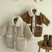 Teddy Sherpa Jacka – Unisex, Brun/Vit, Mocka, Storlek 0–6 år
