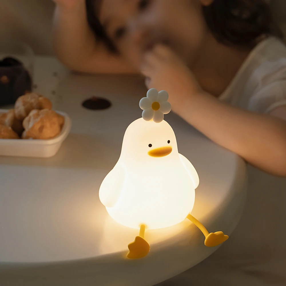 Eend Nattlampa Barn – Lugnande LED Sovlampa för Baby & Barnrum