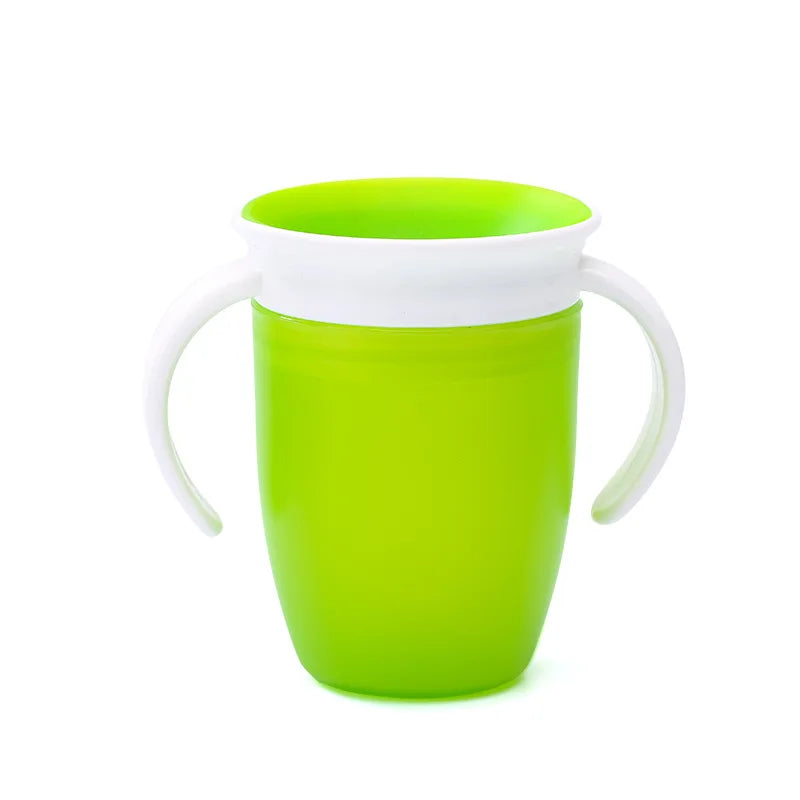 Läckfri Baby Drickmugg 360° | Självständigt Drickande Utan Spill | Säker & BPA-fri