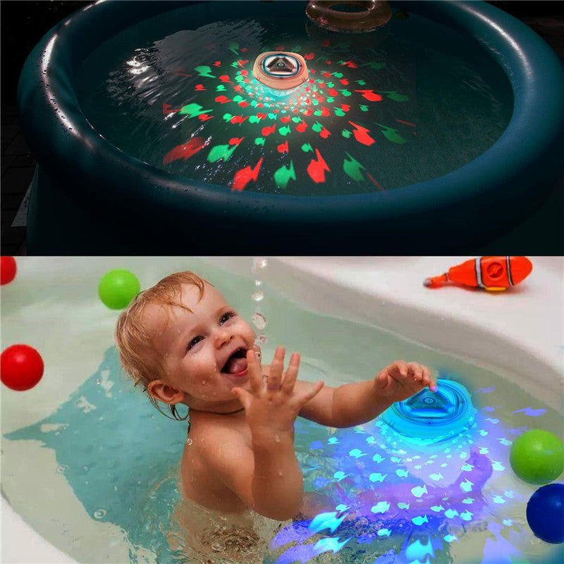 Lysande Badleksak med Fontän – LED Vattenspruta för Baby och Småbarn