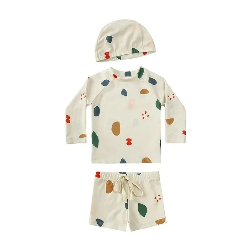 Baby Pojkar UV Simset med Hatt – UPF 50+ | 9M-7 år