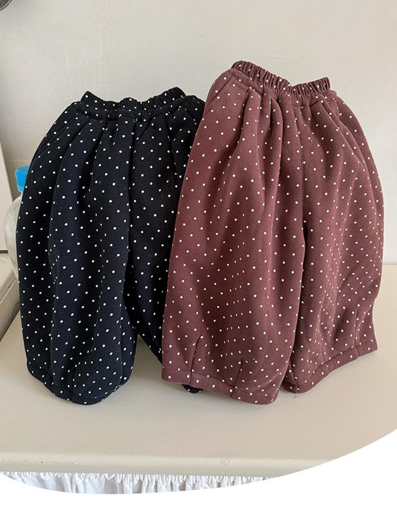 Byxa med Prickar – Dotty Daze Flickor, Brun/Svart, Bomull, Storlek 1–8 år